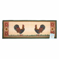 Sloppy Chef Printed Kitchen Area Rug, 20x60, Non-Skid Latex Backing, Design Options Rooster