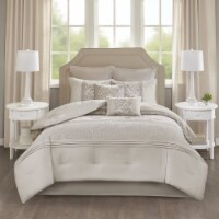 510 Design Ramsey Embroidered 8 Piece Comforter Set Neutral Cal King