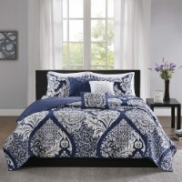 Madison Park Vienna Coverlet Set, Indigo