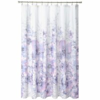 Madison Park Enza Floral 100% Cotton Printed Shower Curtain Purple 72x72