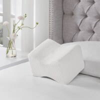 Sleep Philosophy Memory Foam Knee Pillow White Standard