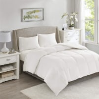 True North by Sleep Philosophy All Season Warmth Oversized 100% Cotton Down Comforter White