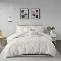 Urban Habitat Paloma Cotton Duvet Cover Set Ivory Twin/Twin XL