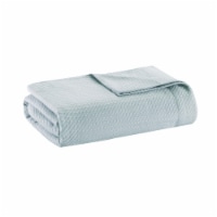Madison Park 100% Certified Egyptian Cotton Blanket Blue Twin