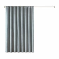 SUNSMART Maya Printed Heathered Blackout Patio Panel Aqua 100x84