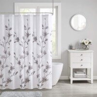 Madison Park Rayon and Polyester Printed Burnout Shower Curtain MP70-6420