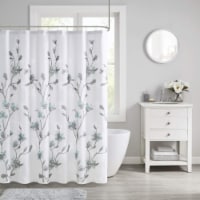 Madison Park Rayon and Polyester Printed Burnout Shower Curtain MP70-6421