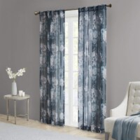 Madison Park Simone Floral Design Sheer Window Curtain Voile Privacy Drape for Bedroom,