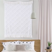 Madison Park Cotton Brianne Tufted Throw with Fringes MP50N-7097