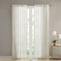 Bed Bath & Beyond Devon Sheer 63-inch Window Curtain Panel- Natural Perspective: Main