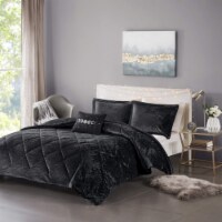 Intelligent Design Felicia Luxe Comforter - Full/Queen - Black