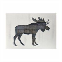 JLA Home Rustic Wood Cut Out Moose Wall Art