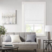 Madison Park Basketweave Room Darkening Cordless Roman Shade MP40-7227