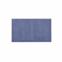MADISON PARK SIGNATURE Glam Polyester Bath Rug with Navy Finish MPS72-479