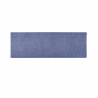 MADISON PARK SIGNATURE Glam Polyester Bath Rug with Navy Finish MPS72-480