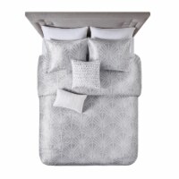Beautyrest Polyester 5-Piece Comforter Set with Silver Finish BR9144409622-01