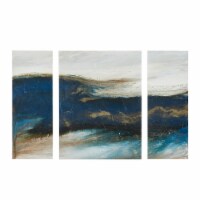 INK+IVY Rolling Waves Wall Art - Navy/Gold/White