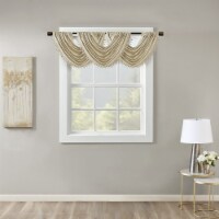 Cassius Jacquard Valance Gold 46x38