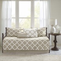 Merritt 6 Piece Reversible Daybed Set Taupe Daybed