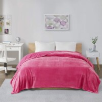 Intelligent Design Microlight Plush Oversized Blanket Pink Twin/Twin XL