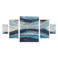 Midnight Tide Blue Gel Coat Canvas (5pcs/set) Blue See below