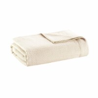 Madison Park Egyptian Cotton Blanket, Ivory