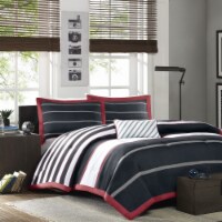 Mi Zone Ashton Casual Comforter Set, Vibrant Colorblock Design, Modern Bedding Geometric