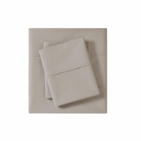 Madison Park Peached Percale Cotton Sheet Set Khaki Queen