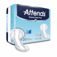 Attends Incontinent Pad 12 X 25-1/2 Inch Contoured 20 Ct