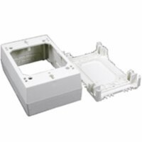 Wiremold 7-13/16 in. Rectangle Plastic Outlet Box Ivory - Total Qty: 1; Each Pack Qty: 1