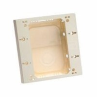 Wiremold 2-1/8 in. Square Plastic 2 gang Outlet Box Ivory - Total Qty: 1; Each Pack Qty: 1