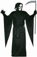 Fun World Adult Grim Reaper Costume Robe - Black Perspective: Main