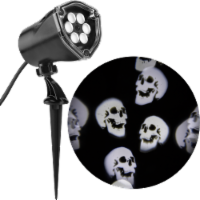 Gemmy Lightshow Whirl-A-Motion Scary Skulls Spotlight Perspective: Main