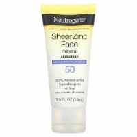 Neutrogena Sheer Zinc Dry-Touch Face SPF 50 Sunscreen Lotion Perspective: Main