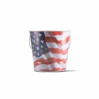 Tiki American Flag Citronella Candle Bucket Perspective: Main