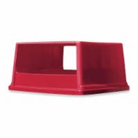Rubbermaid Trash Can Top,Canopy,Stays Open,Red  FG256V00RED