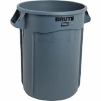 Rubbermaid Plastic Round Brute Container - Gray