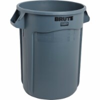 Rubbermaid Plastic Round Brute Container - Gray