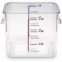 Rubbermaid Square Storage Container - Clear Perspective: Main