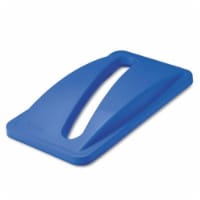 Rubbermaid Commercial Paper Slot Recycling Top,Plastic,Blue FG270388BLUE