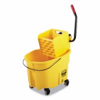 Rubbermaid Commercial Mop Bucket and Wringer,Yellow,8 3/4 gal FG758088YEL Perspective: Main