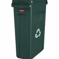 Rubbermaid Slim Jim Recycling Container with Venting Channels  Plastic  23 Gallons