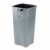 Rubbermaid® Square Trash Can - Gray Perspective: Main