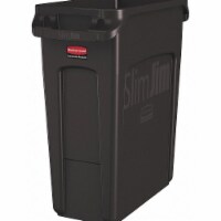 Rubbermaid Commercial Utility Container,16 gal,Plastic,Brown 1956181