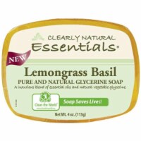 Clearly Natural Glycerin Bar Soap - Lemongrass Basil - 4 oz - 1279603 Perspective: Main