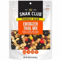 Snak Club Energizer Trail Mix, Gluten Free, 16-Ounces (Pack of 6)