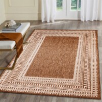 Liora Manne Malibu Etched Border Indoor Outdoor Area Rug Clay 4'10 x 7'6