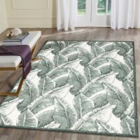 Liora Manne Malibu Fronds Indoor Outdoor Area Rug Green 1'11  x 7'6