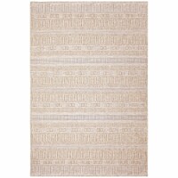 Liora Manne Orly Stripe Indoor Outdoor Area Rug Natural 6'6  x 9'3
