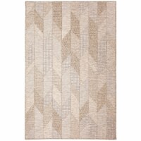 Liora Manne Orly Angles Indoor Outdoor Area Rug Natural 7'10  x 9'10